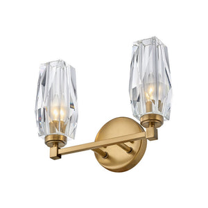 Tides 14" Two Lights Small Vanity, Heritage Brass