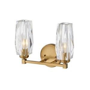 Tides 14" Two Lights Small Vanity, Heritage Brass