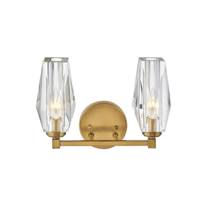 Tides 14" Two Lights Small Vanity, Heritage Brass