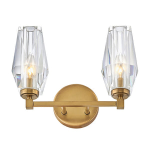 Tides 14" Two Lights Small Vanity, Heritage Brass