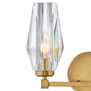 Tides 14" Two Lights Small Vanity, Heritage Brass