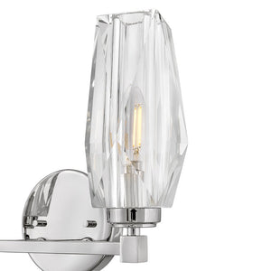 Tides 14" Two Lights Small Vanity, Polished Nickel