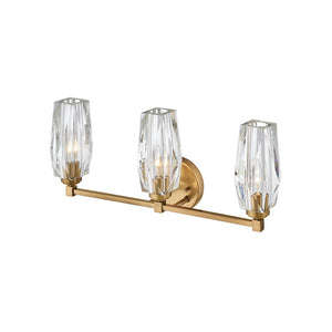 Tides 23" Three Lights Medium Vanity, Heritage Brass