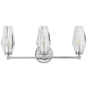 Tides 23" Three Lights Medium Vanity, Polished Nickel