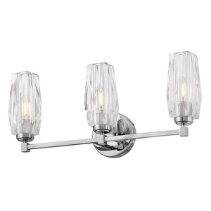 Tides 23" Three Lights Medium Vanity, Polished Nickel