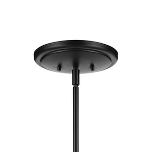 Mariella 52" Eight Lights Chandelier, White Linen Shade / Black