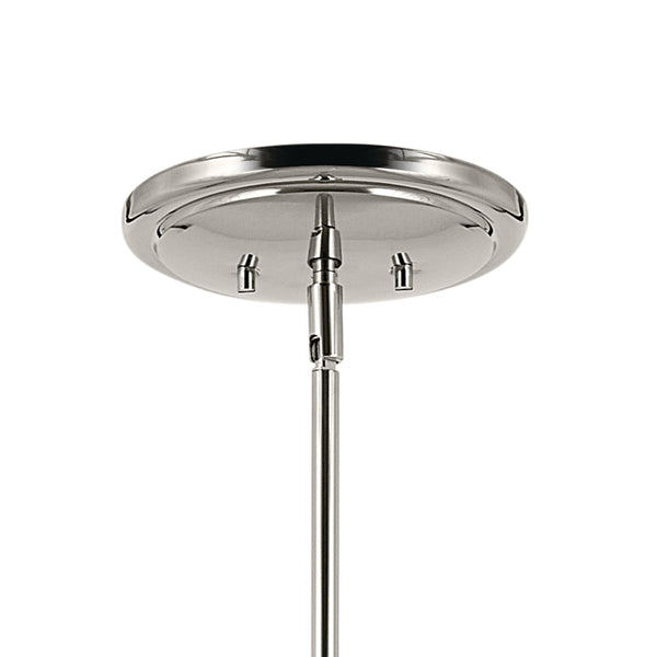 Mariella 52" Eight Lights Chandelier, White Linen Shade / Polished Nickel