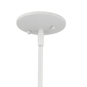 Nerra 7" One Light Pendant, Satin Etched Cased Opal Glass / White