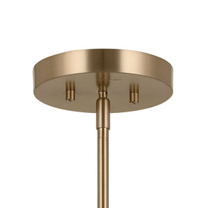 Zara 56" Twevle Lights Chandelier, Champagne Bronze / White