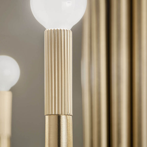 Bruno 40" Ten Lights Chandelier, Champagne Bronze