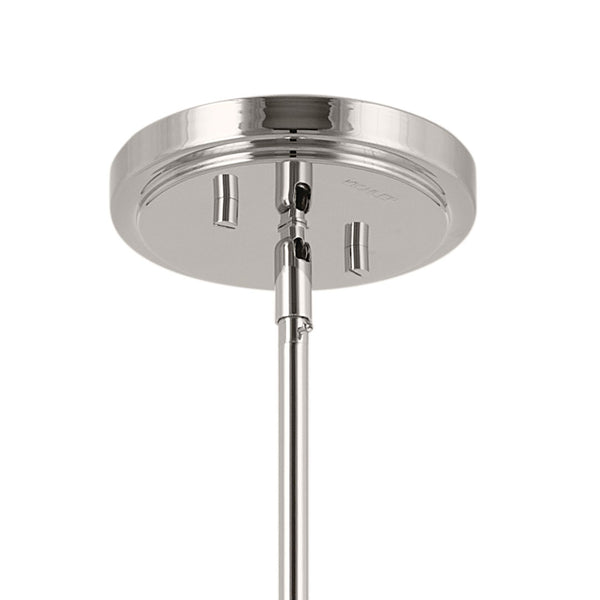 Bruno 21" Eight Lights Mid. Chandeliers, Polished Nickel