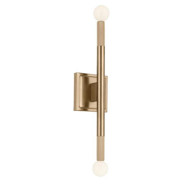 Bruno 17" 2 Light Wall Sconce, Champagne Bronze