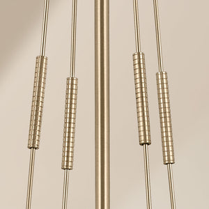 Ansel 18" One Light Pendant, Opal Glass / Champagne Bronze