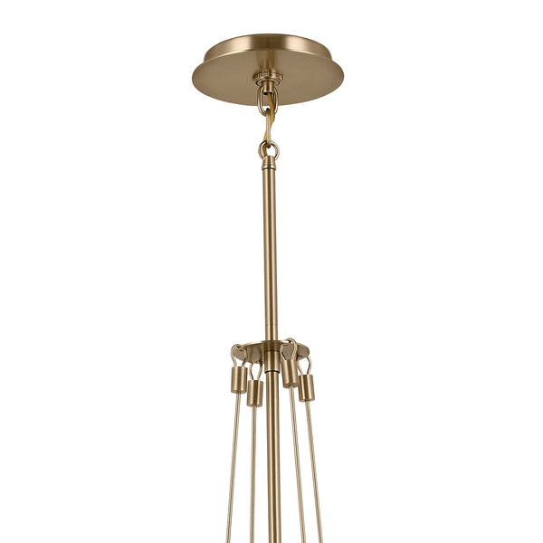 Ansel 10" One Light Pendant, Opal Glass / Champagne Bronze