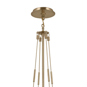 Ansel 10" One Light Pendant, Opal Glass / Champagne Bronze