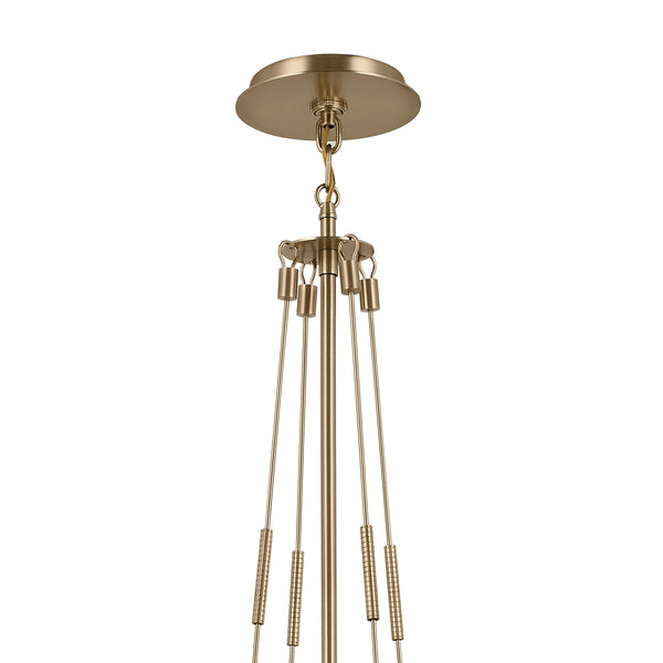Ansel 10" One Light Pendant, Opal Glass / Champagne Bronze