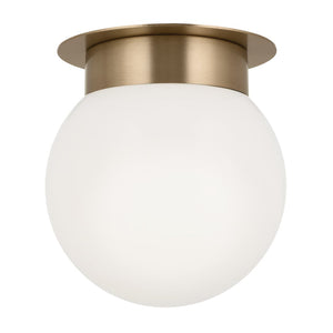 Ansel 8" One Light Ceiling Light, Opal Glass / Champagne Bronze