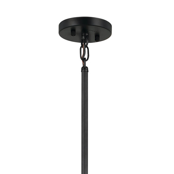 Dhane 48" Ten Lights Chandelier, Black