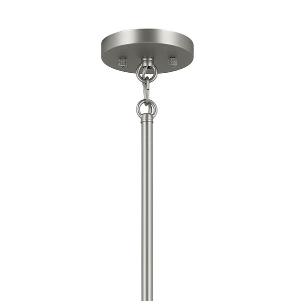 Dhane 48" Ten Lights Chandelier, Satin Nickel