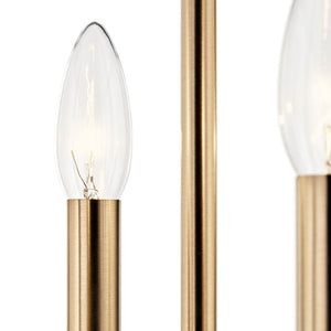 Townsend 16" Four Lights Pendant, Clear Glass / Champagne Bronze and Black