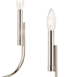 Gilbert 36" Six Lights Chandelier, Polished Nickel