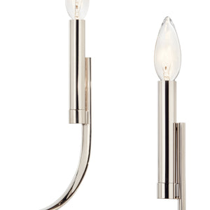 Gilbert 48" Eight Lights Chandelier, Polished Nickel