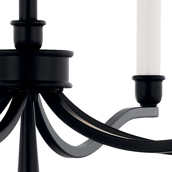 Talisa 32" Six Lights Chandelier, Black