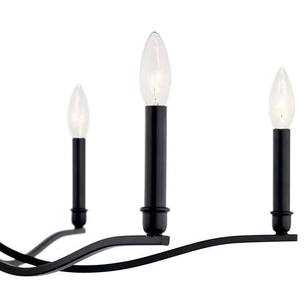 Talisa 32" Six Lights Chandelier, Black