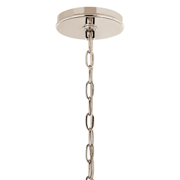 Talisa 32" Six Lights Chandelier, Polished Nickel