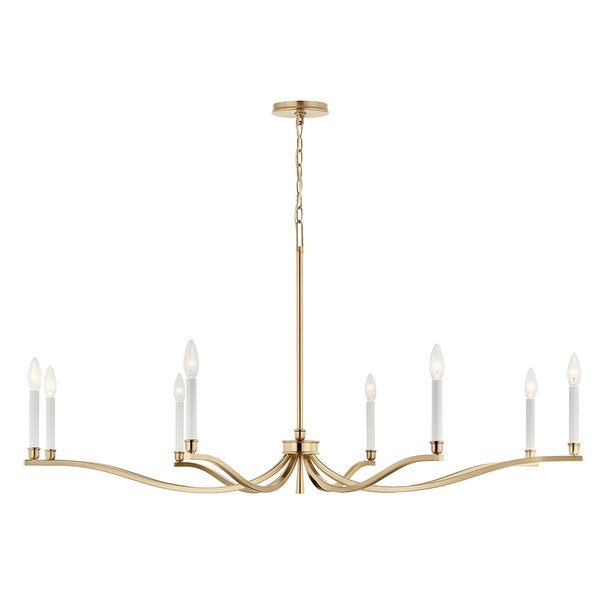 Talisa 52" Eight Lights Chandelier, Champagne Bronze