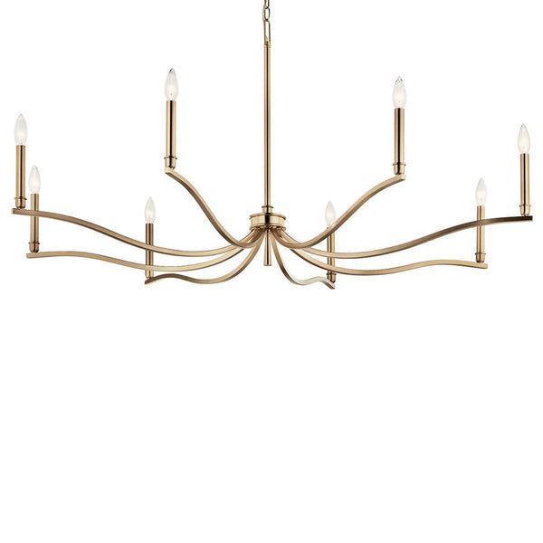 Talisa 52" 8 Light Chandelier, Champagne Bronze