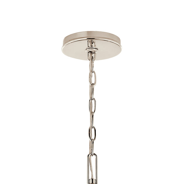 Talisa 52" Eight Lights Chandelier, Polished Nickel