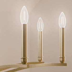 Talisa 53" Fourteen Lights Chandelier, Champagne Bronze