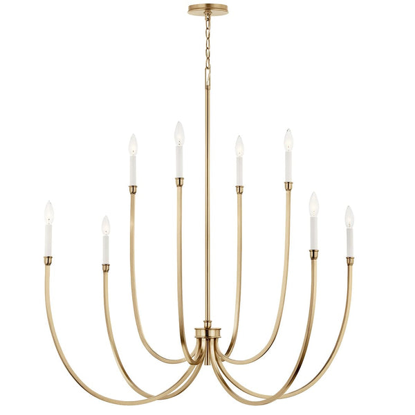 Talisa 45" 8 Light Foyer Chandelier, Champagne Bronze
