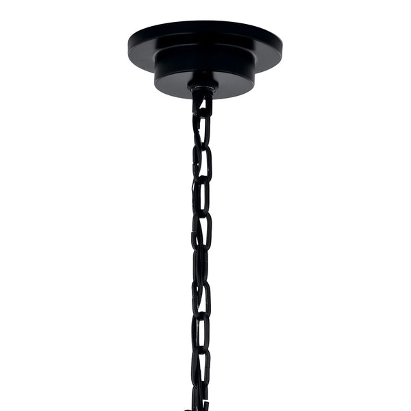 Barron 32" Six Lights Chandelier, Black