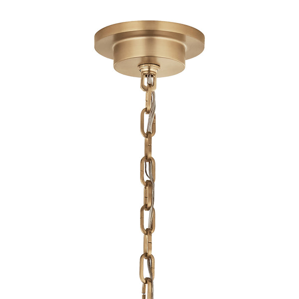Barron 32" Six Lights Mid. Chandeliers, Champagne Bronze