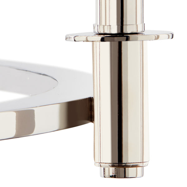 Barron 32" Six Lights Chandelier, Polished Nickel