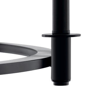 Barron 41" Eight Lights Chandelier, Black