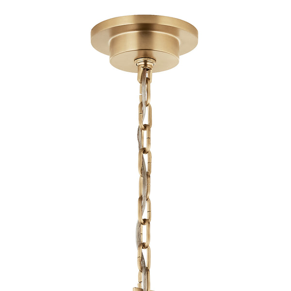 Barron 41" Eight Lights Mid. Chandeliers, Champagne Bronze