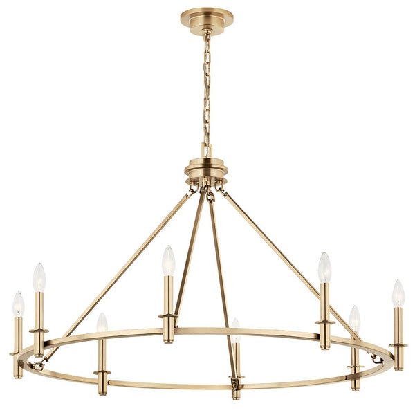 Barron 41" 8 Light Chandelier, Champagne Bronze