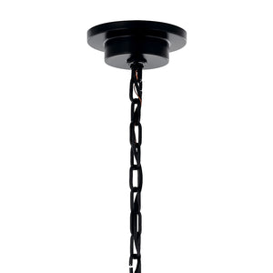 Barron 54" Ten Lights Chandelier, Black
