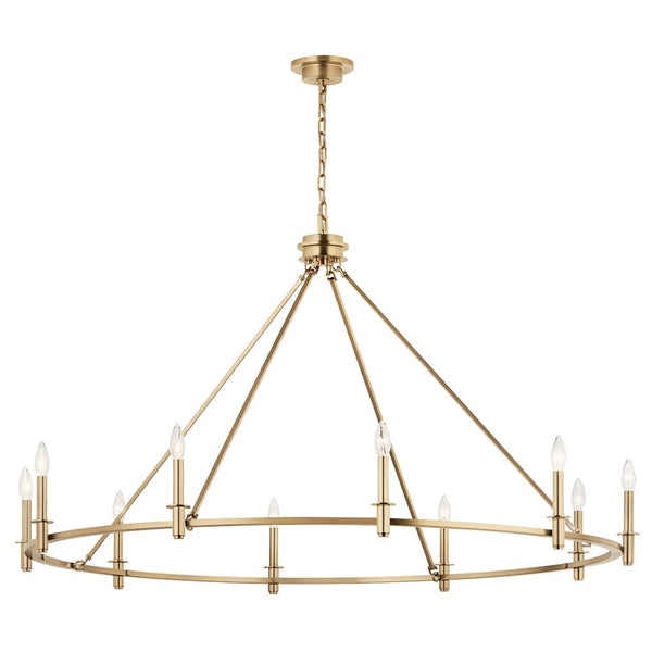 Barron 54" 10 Light Chandelier, Champagne Bronze