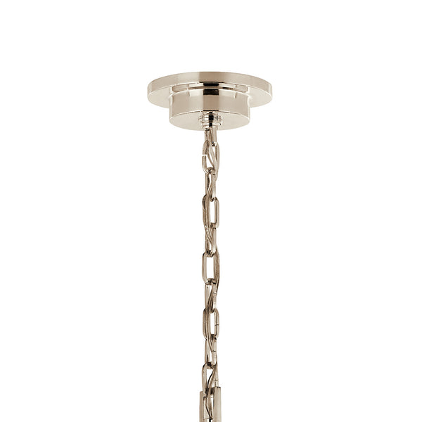 Barron 54" Ten Lights Chandelier, Polished Nickel