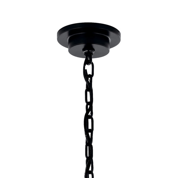 Barron 54" Eighteen Lights Chandelier, Black