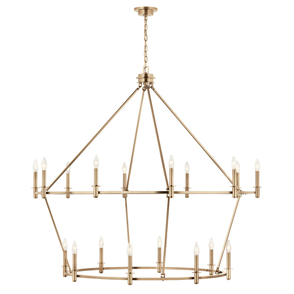 Barron 54" Eighteen Lights Chandelier, Champagne Bronze