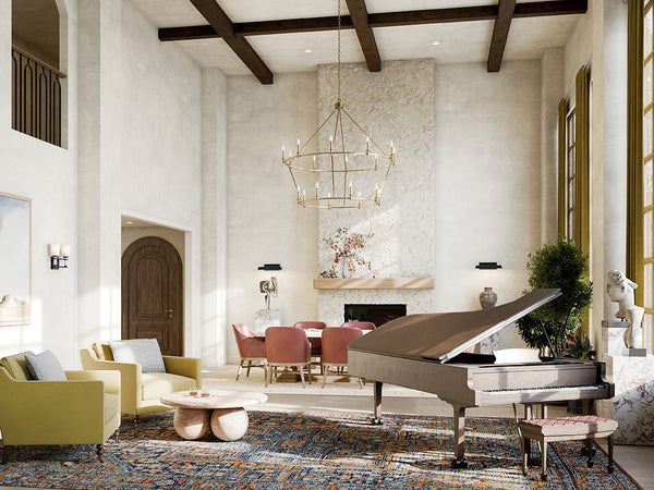 Barron 54" Eighteen Lights Chandelier, Champagne Bronze