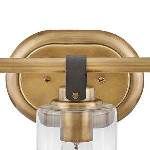 Frieze 24" Three Lights Medium Vanity, Heritage Brass