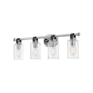 Frieze 32" Four Lights Large Vanity, Chrome