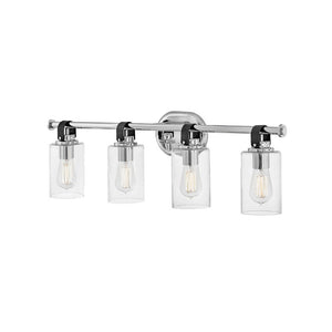 Frieze 32" Four Lights Large Vanity, Chrome