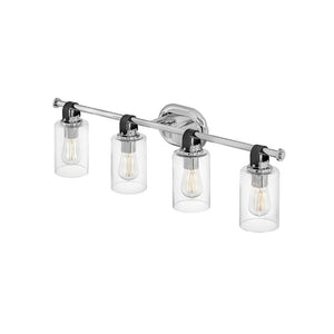 Frieze 32" Four Lights Large Vanity, Chrome